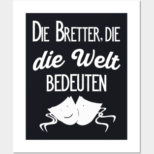 Friedrich Schiller Zitat Theaterbühne Bretter Posters and Art